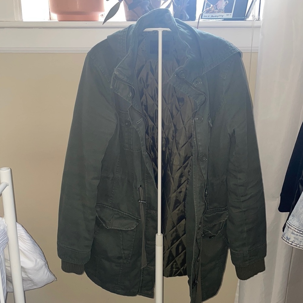 Green coat
